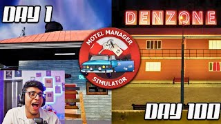 Motel Manager Simulator Day 1 to 100 💯 Challenge 😱liveinsaan gaming challenge [upl. by Ribal965]