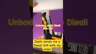 Unboxing free Zepto gift unboxing zepto diwalicelebration diwaligifts trending shorts yt [upl. by Yedrahs]