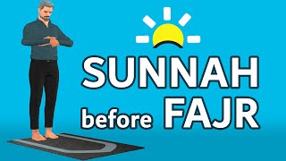 How to pray Sunnah before Fajr for men beginners  with Subtitle [upl. by Aitnas310]