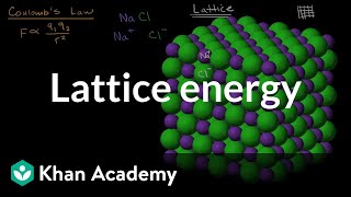 Lattice energy  Molecular and ionic compound structure and properties  AP Chemistry  Khan Academy [upl. by Roberto]