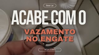 Como Acabar com o Vazamento Goteira no Engate Flexível Rabicho ou Mangote da Pia ou Lavatorio [upl. by Nerita5]