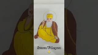 Guru Nanak Dev ji ❤️ punnu art drawing waheguru shorts trending gurunanakdevji shortsfeed [upl. by Erroll535]