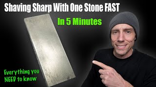 How To Sharpen A Knife In About 5 Minutes With ONE Stone  EVERYTHING YOU NEED TO KNOW FAST 2023 [upl. by Teyugn606]