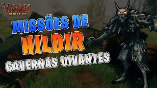 VALHEIM  MISSÕES DE HILDIR  CAVERNAS UIVANTES [upl. by Griselda]