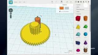 Tinkercad Zahnräder bauen [upl. by Alessig]