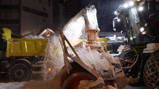 Coulisses Déneigement des rues Val Thorens [upl. by Ahsitan]