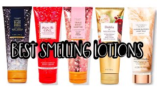 Best Smelling Lotions From Bath amp Body Works amp Victoria Secret [upl. by Honorine]