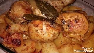 Poulet rôti vite fait dans un sachet de cuisson دجاج محمر سريع في أكياس الطهو [upl. by Lapotin]