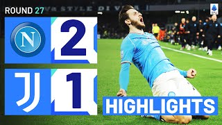 NAPOLIJUVENTUS 21  HIGHLIGHTS  Kvaratskhelia and Raspadori seal Napoli win  Serie A 202324 [upl. by Sualohcin]