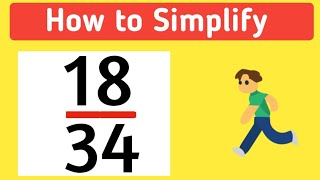 How to Simplify the Fraction 1834  1834 Simplified [upl. by Gnep]