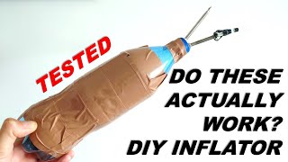 DIY Tubeless Inflator Airshot Do they actually work No smoke and mirrors test [upl. by Iover]