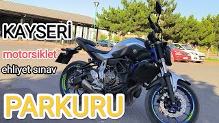 Motorsiklet Ehliyet Sınav Parkuru Kayseri idealsürücükursu Yamaha [upl. by Repsaj]