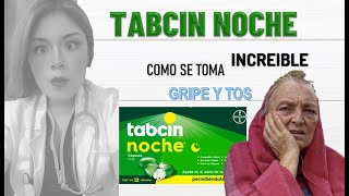 TABCIN NOCHE sirve para la gripe efectos secundarios [upl. by Elauqsap]