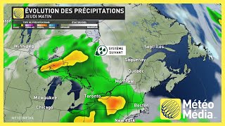 Météo Le Québec se retrouve dans une trajectoire défavorable [upl. by Hamner701]