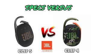 JBL Clip 5 vs Clip 4  Specs Comparison🔥 [upl. by Marilyn742]