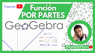 🟢 Cómo graficar FUNCIONES A TROZOS en GeoGebra [upl. by Hcurab]