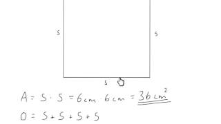 Areal og omkrets av et kvadrat [upl. by Haisa]