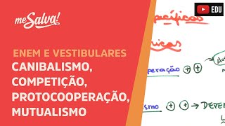 Me Salva ECO22  Ecologia  Canibalismo e competição protocooperação e mutualismo [upl. by Euqenimod369]