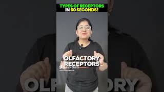 5 Types Of Receptors in 60 Seconds⏰📚🔥 class10 receptors class10biology vedantu9and10 1 [upl. by Noerb865]