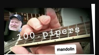 How to play  Hundred Pipers   melody mandolin [upl. by Mcgean]