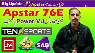 Asiasat7  105E Big Update  Ten Sports Apstar 7 Par Shift [upl. by Kwon]