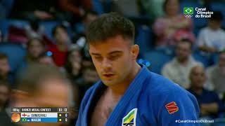 WORLD MASTERS JUDÔ 2022  Rafael Macedo 90kg vence Beka Gviniashvili e é bronze em Israel [upl. by Nonnah984]