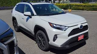 2024 Toyota RAV4 Hybrid XLE Premium in Wind Chill Pearl White [upl. by Baun]