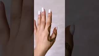 Finger mehndi design ❤️✨️ hennatattooart hennatattoo mehndi hennatattooartist mehndidesign [upl. by Vorfeld]