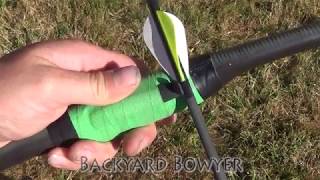 PVC Pipe Bow Tab Style Arrow Rest for Shooting Plastic Vanes and Duct Tape [upl. by Beulah199]