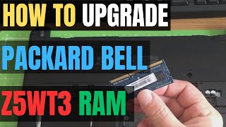 How To LOCATE Packard Bell Z5WT3 Laptop RAM For UPGRADE [upl. by Silrac]