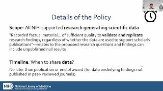 NIH Data Management and Sharing Policy Overview October 30 2024 [upl. by Sabian707]