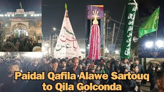 29 Moharram Paidal Qafila Alawa e Sartouq to Ashoor Khana hzt Abbas as Qila Golconda HydTS 2024 [upl. by Nodnarbal992]