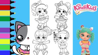 Kindi Kids Coloring Book Compilation Donatina Jessicake Summer Peaches Rainbow Kate Peppa Mint [upl. by Nairahcaz]