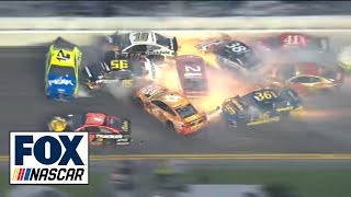 All of the crashes from the 2019 Daytona 500  NASCAR on FOX [upl. by Tiebout899]