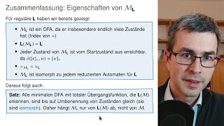 Die Eindeutigkeit minimaler Automaten [upl. by Trumaine]