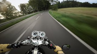 Summer Weekend Ride  Triumph Thruxton RS  RAW SOUND [upl. by Mccurdy854]