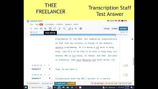 Transcription staff test answer [upl. by Windzer]