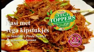 🍷🍴 Nasi met vega kipstukjes Sandhias Pinda Sambel en gebakken banaan [upl. by Pru]