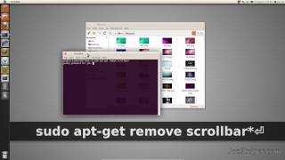 Remove Overlay Scrollbar in Unity  Ubuntu 1104 [upl. by Chansoo640]