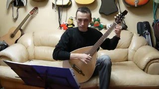 Test Trembita Kobza Lute guitar with steel strings  Alemanda by Anonymous [upl. by Jewelle336]