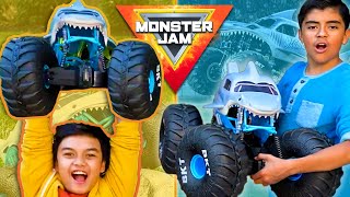 Monster Jam Toy Trucks Jumps amp Stunts  Revved Up Recaps [upl. by Yahiya343]