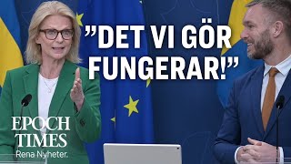 Finansministern ”Det vi gör fungerar uppenbarligen” [upl. by Teeter]