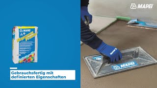 MAPEI Anwendungstechnik  Estrichlösung für einen schnell belegbaren Untergrund [upl. by Ailadi]