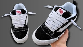 HOW TO LACE KNU SKOOL VANS BEST WAY [upl. by Rexanne970]