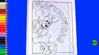 IDEAS PARA DIBUJAR CARATULAS PARA CUADERNOS FACILES Y BONITOS PARA NIÑAS [upl. by Ytsirt]