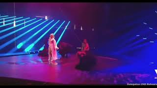 Ronela Hajati Sekret Exlusice clip of Rehearsals  Eurovision 2022  Albania 2022 [upl. by Mas850]