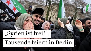 „Syrien ist frei“ Tausende feiern in Berliner Ortsteilen Neukölln und Kreuzberg den Sturz Assads [upl. by Adoc]