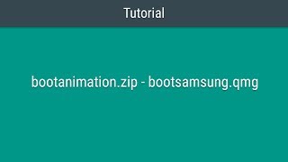 Android  Convert bootanimationzip to bootsamsungqmg [upl. by Otreblif]