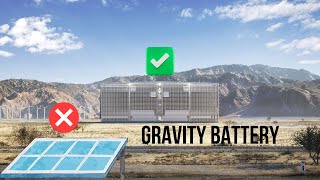 How gravity battery solve solar and wind energy problem  How its work [upl. by Hnahym536]