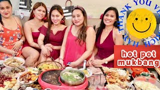 HOTPOT MUKBANG  CHRISTMAS PARTY CELEBRATION 2021 [upl. by Griffis]